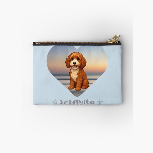 Item preview, Leo Doodle in his happy place - the beach designed and sold by Doodles Down South.