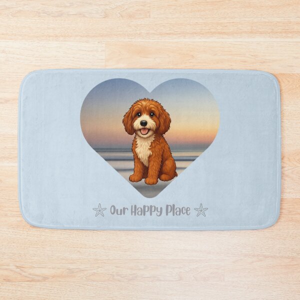 Item preview, Leo Doodle in his happy place - the beach designed and sold by Doodles Down South.