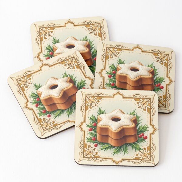 Item preview, Vintage Christmas Card: Cookie designed and sold by BanaArtbyBB.