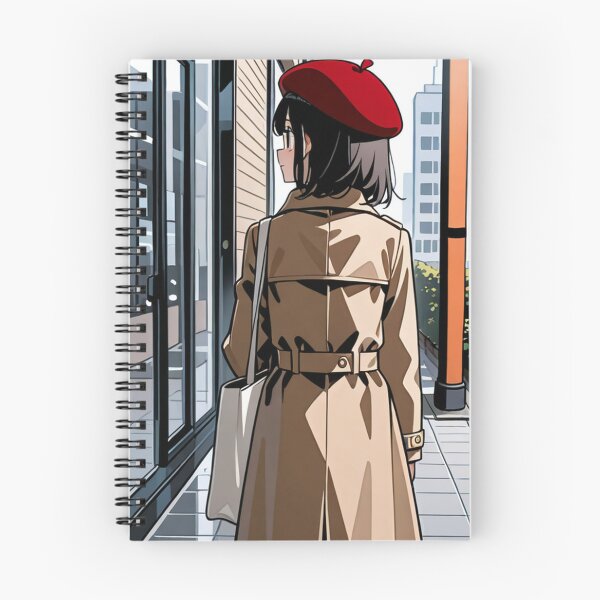 Item preview, Fashion - sideview woman beige trench designed and sold by AnimeShin.