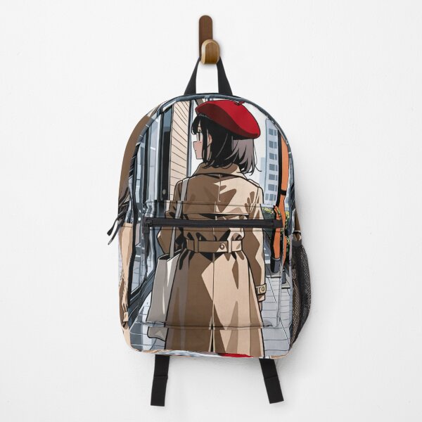 Item preview, Fashion - sideview woman beige trench designed and sold by AnimeShin.