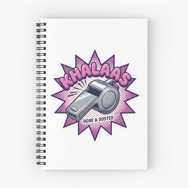 Item preview, Khalaas Final Whistle Retro Pop Art Sticker designed and sold by RDcollections.