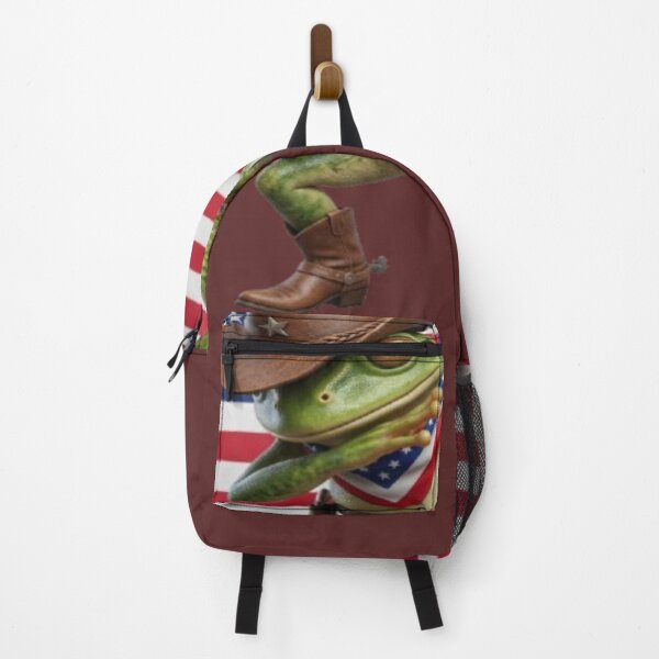 Item preview, Dabbing Cowboy Frog with American Flag Background designed and sold by DailySparks.