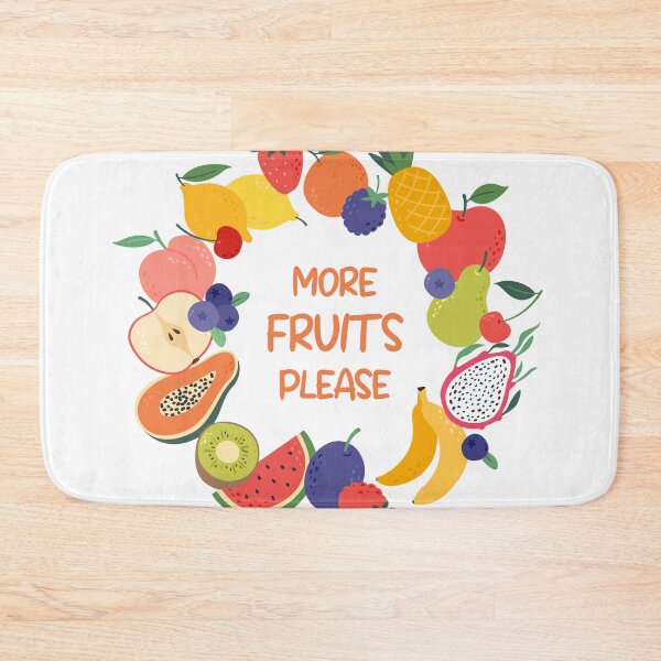 Item preview, More Fruits Please Cute Fruit Quote with Tropical and Fresh Fruits designed and sold by CHERRY--SHOP.