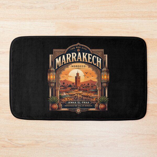 Item preview, Marrakech – The Red City Travel Poster designed and sold by ABLAT-CREATIONS.