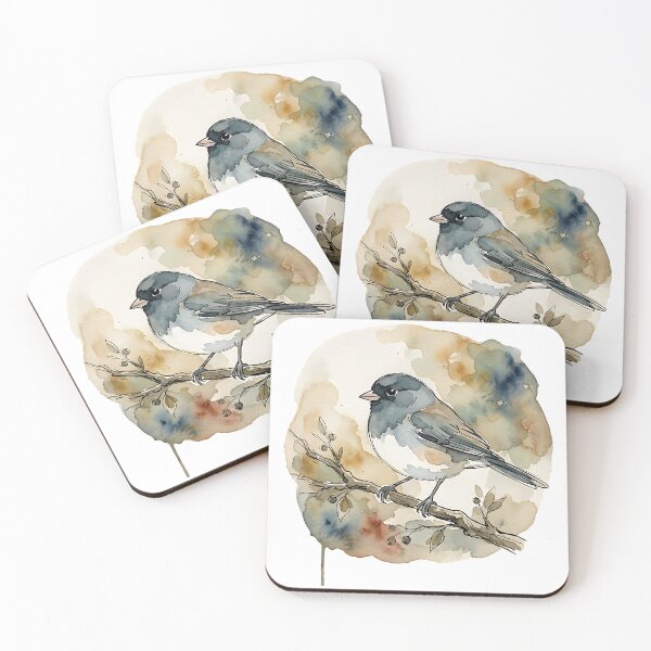 Item preview, Dark-eyed Junco Watercolor designed and sold by Wild Creative Art.