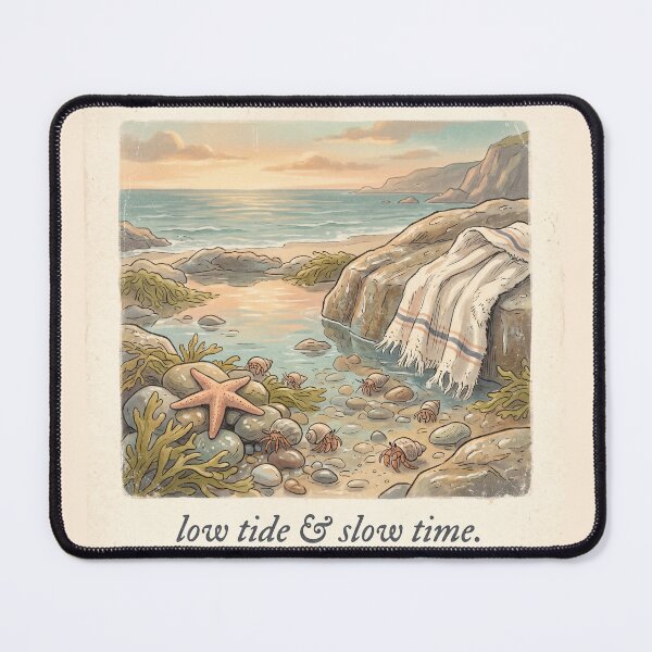 Item preview, Low Tide & Slow Time Shirt | Vintage Tide Pool Coastal Illustration designed and sold by DmaarGroup.
