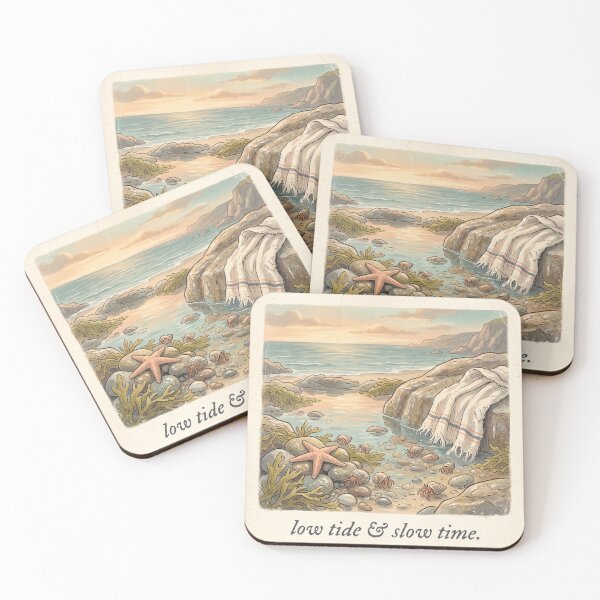 Item preview, Low Tide & Slow Time Shirt | Vintage Tide Pool Coastal Illustration designed and sold by DmaarGroup.