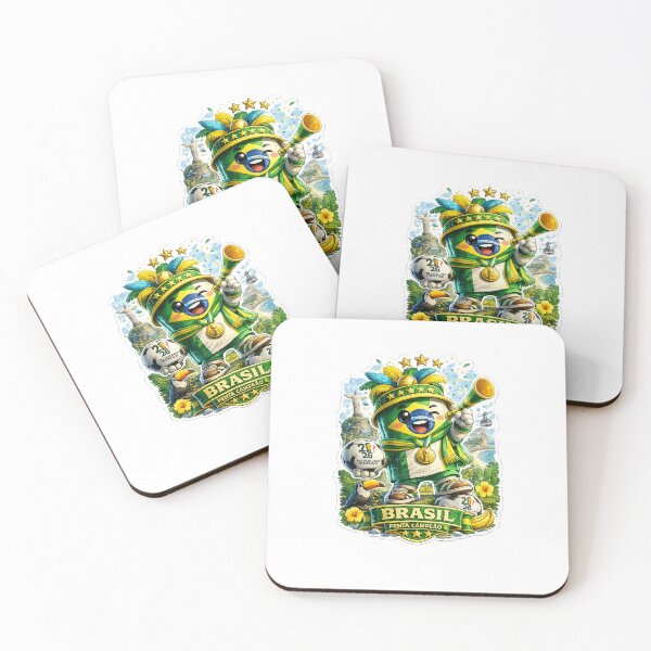 Item preview, Brazil Soccer Fan Sticker | Cute Brazilian Football Champion Mascot designed and sold by Julianto Tri Rizki.
