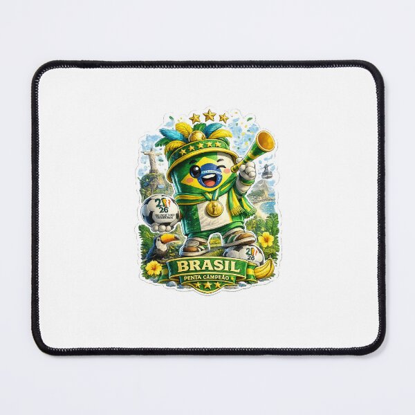 Item preview, Brazil Soccer Fan Sticker | Cute Brazilian Football Champion Mascot designed and sold by Julianto Tri Rizki.