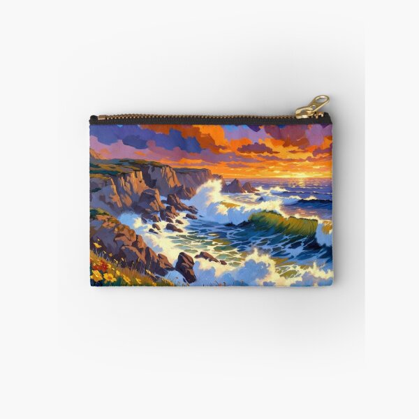 Item preview, Bold Dramatic Coastal Cliffs Sunset Seascape designed and sold by Nexus Space.
