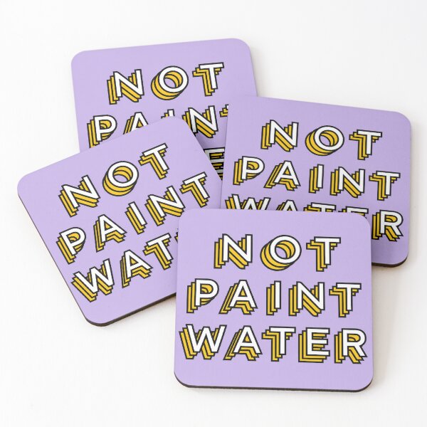 Item preview, Not Paint Water (Lavender Background) designed and sold by ThatCoolArtTeacher.