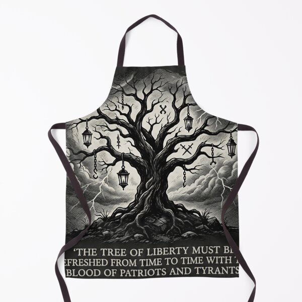 Item preview, Tree of Liberty Thomas Jefferson Quote 1776 Goth T-Shirt designed and sold by DarkOriginArts.