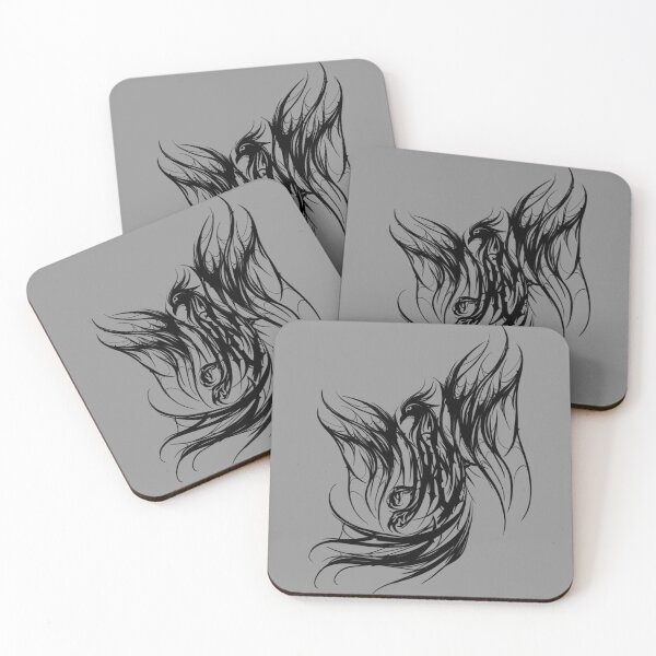 Item preview, Dark Neo Tribal Phoenix Tattoo designed and sold by BlueLineLAX.
