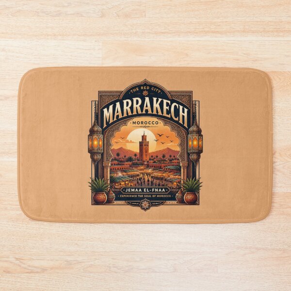 Item preview, Marrakech – The Red City Travel Poster designed and sold by ABLAT-CREATIONS.