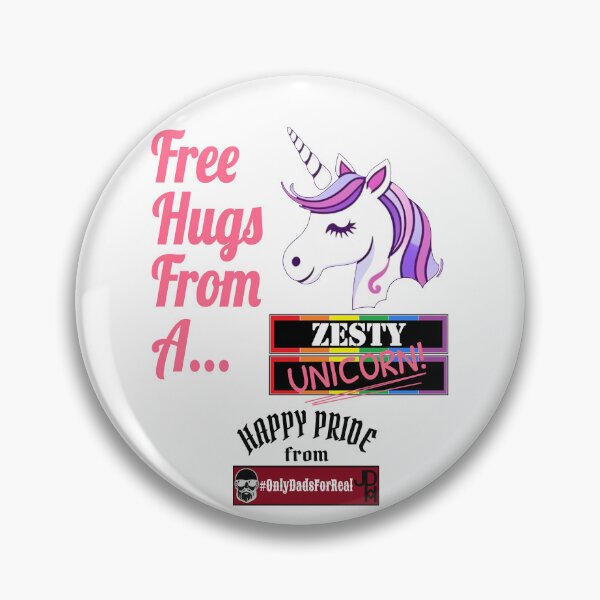 Item preview, Free Hugs Zesty Unicorn (White) *More Colors Available in Collection designed and sold by OnlyDadsForReal.