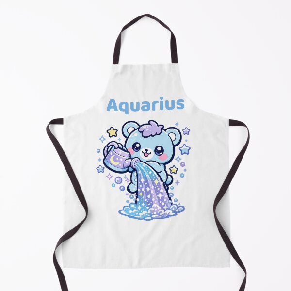 Item preview, Cute Aquarius Zodiac Water Bear Kawaii Astrology designed and sold by creativiteemom.
