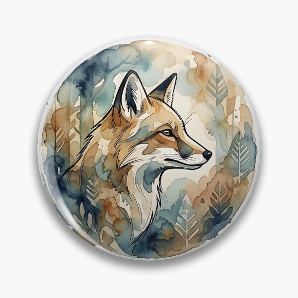 Item preview, Artistic Fox Watercolor designed and sold by Wild Creative Art.