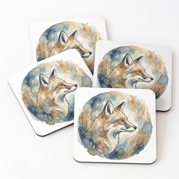 Item preview, Artistic Fox Watercolor designed and sold by Wild Creative Art.
