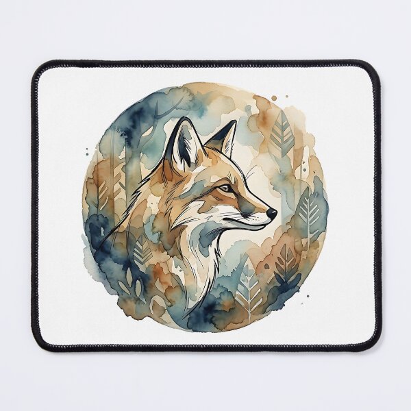 Item preview, Artistic Fox Watercolor designed and sold by Wild Creative Art.