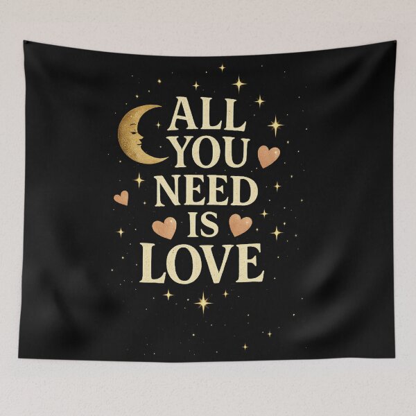 Item preview, Lunar love under a starry sky designed and sold by Side Quest Co..