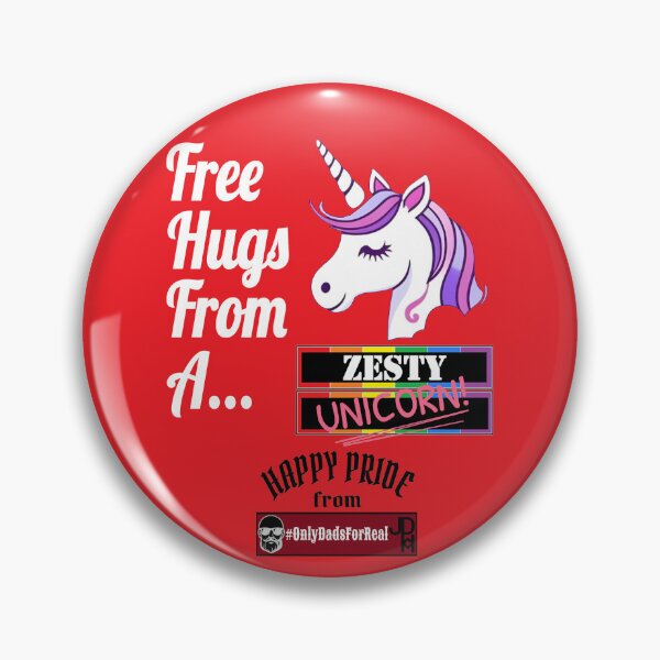 Item preview, Free Hugs Zesty Unicorn (Red) *More Colors Available in Collection designed and sold by OnlyDadsForReal.