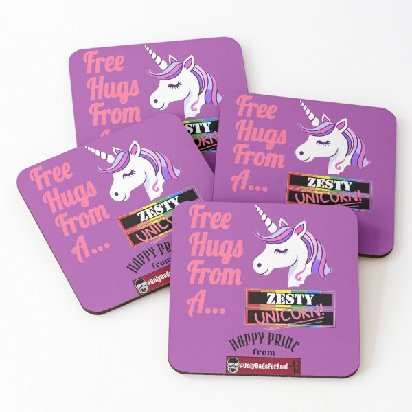 Item preview, Free Hugs Zesty Unicorn (Purple) *More Colors Available in Collection designed and sold by OnlyDadsForReal.
