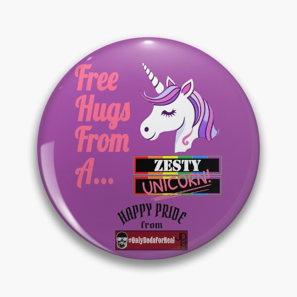 Item preview, Free Hugs Zesty Unicorn (Purple) *More Colors Available in Collection designed and sold by OnlyDadsForReal.