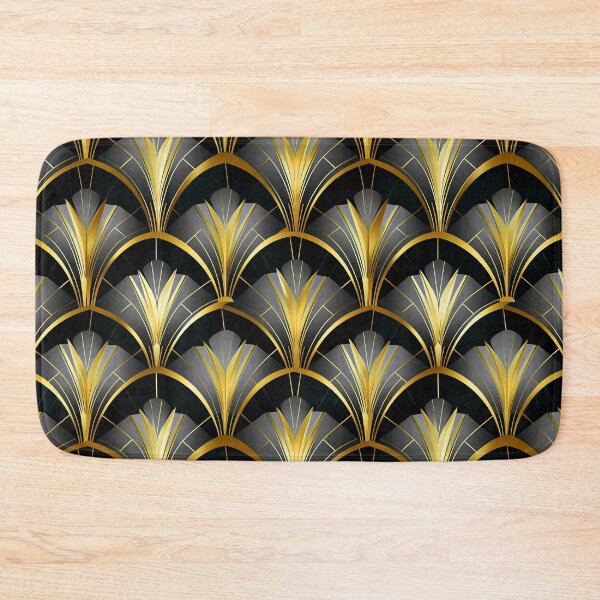 Item preview, Art Deco Silvery-Gray Hues And Golden Pattern designed and sold by DEC02.