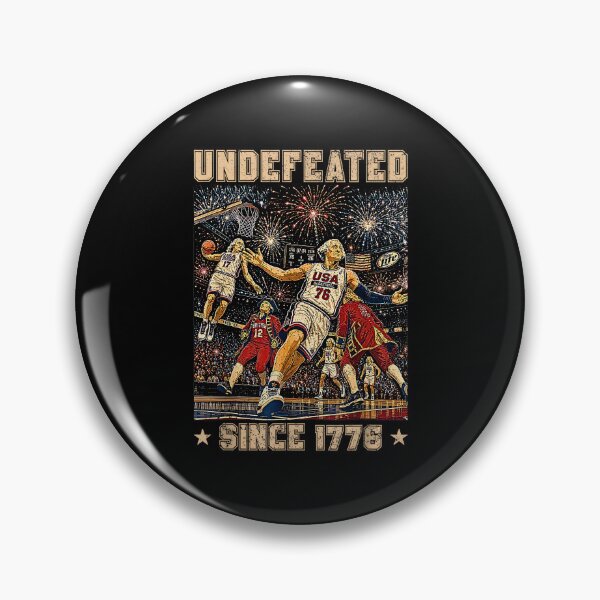 Item preview, George Washington Basketball Undefeated Since 1776 Patriotic Art designed and sold by Methahshop.