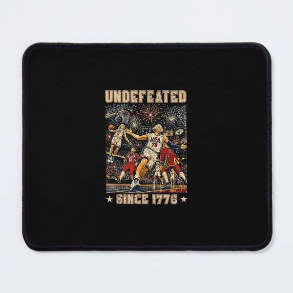Item preview, George Washington Basketball Undefeated Since 1776 Patriotic Art designed and sold by Methahshop.
