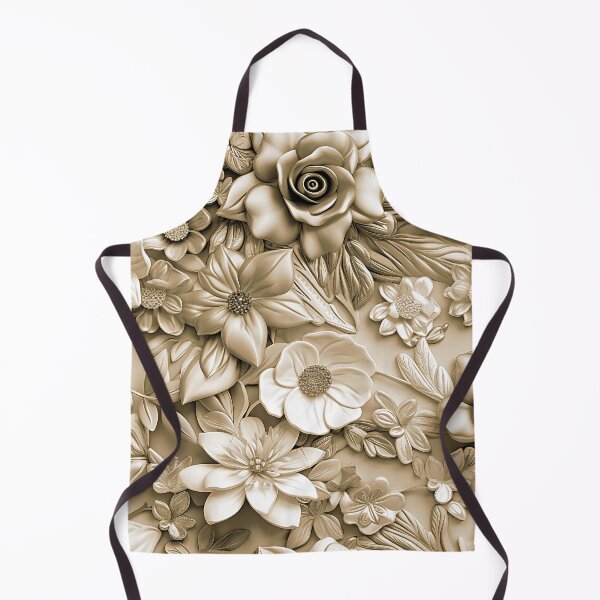 Item preview, Soft Sepia And Antique-Hues 3-D Floral Pattern designed and sold by DEC02.