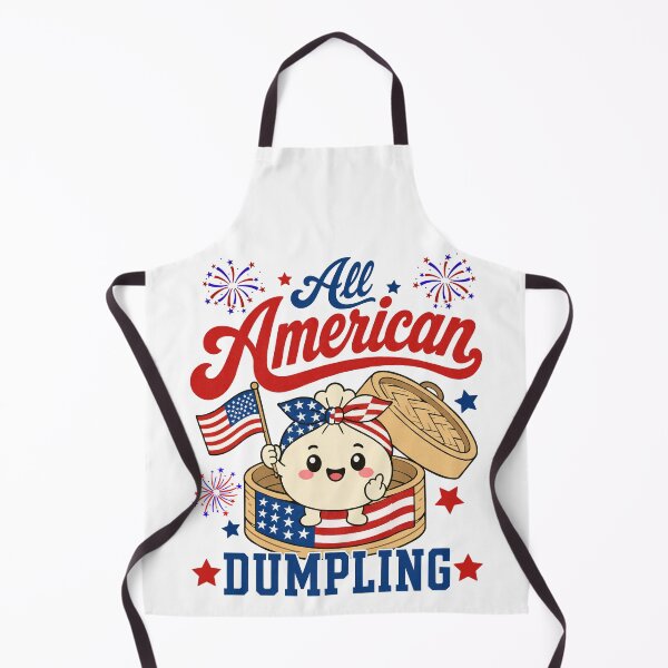 Item preview, All American Dumpling Cute Patriotic Food Fourth of July designed and sold by FreshVibe Prints.