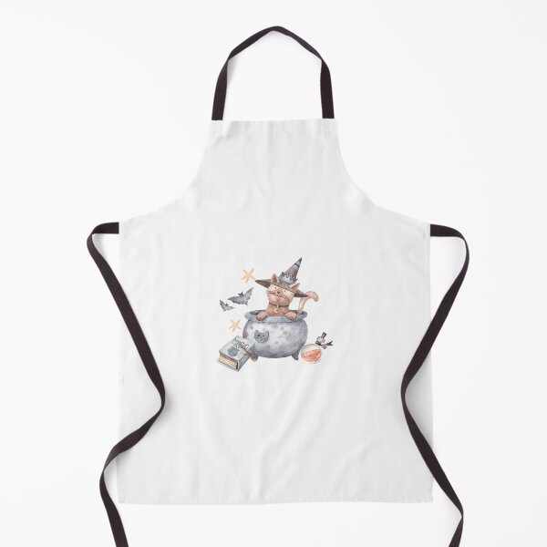 Item preview, Cute Witch Cat in Magic Cauldron Watercolor Halloween designed and sold by SashaZinch.
