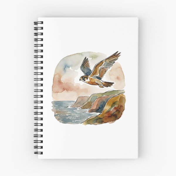Artikelvorschau, Wanderfalke Aquarell entworfen und verkauft von Wild Creative Art.