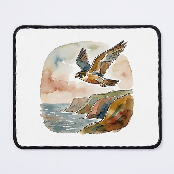 Item preview, Peregrine Falcon Watercolor designed and sold by Wild Creative Art.