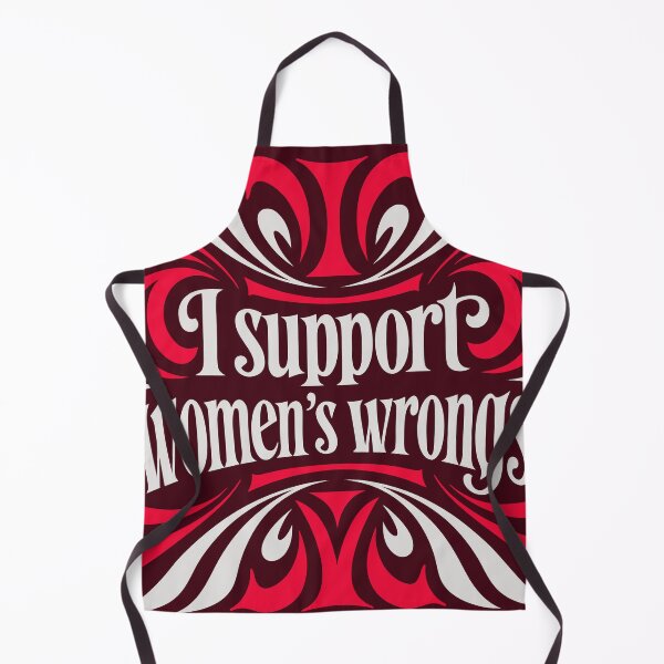 Item preview, I Support Women’s Wrongs Bold Typography Sticker designed and sold by inkfusionhub99.