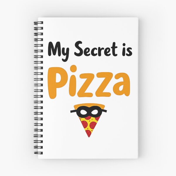 Item preview, Pizza slice in superhero mask and My Secret is Pizza text designed and sold by Prints by Mat.