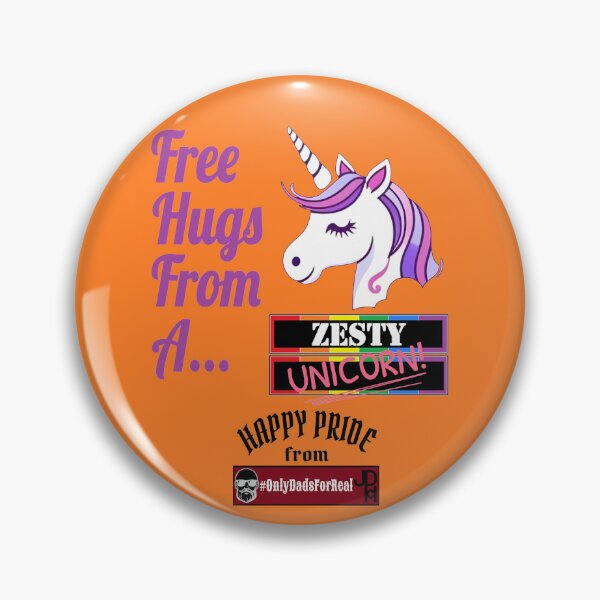 Item preview, Free Hugs Zesty Unicorn (Orange) *More Colors Available in Collection designed and sold by OnlyDadsForReal.