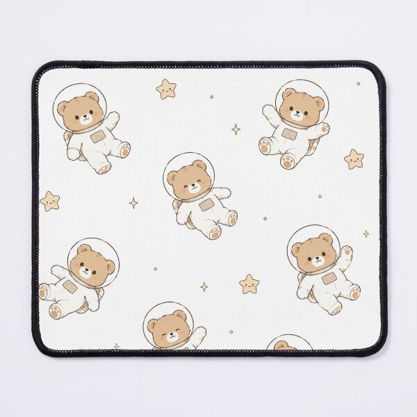 Item preview, Cozy Kawaii Space Bear Astronaut Seamless Pattern designed and sold by Seculinator.