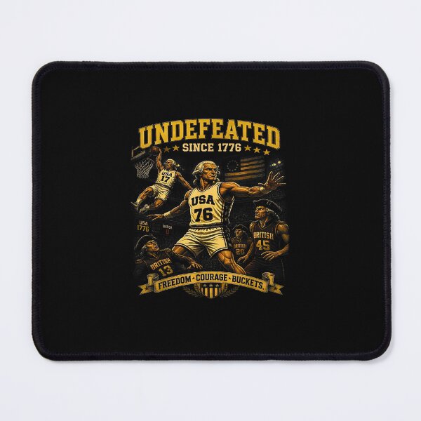 Item preview, George Washington Basketball Undefeated Since 1776 Patriotic Art designed and sold by Methahshop.