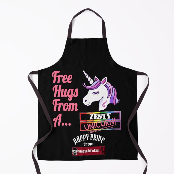 Item preview, Free Hugs Zesty Unicorn (Black) *More Colors Available in Collection designed and sold by OnlyDadsForReal.