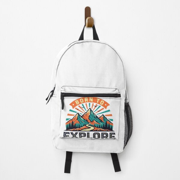 Item preview, Born to Explore Retro Mountain Adventure Design designed and sold by GabeMountainArt.