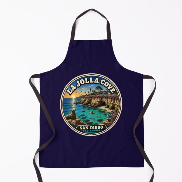 Item preview, La Jolla Cove California Vintage Travel Badge | San Diego Coastal Sea Lion Sticker designed and sold by Swanny's Custom T-shirt and Gift Designs.