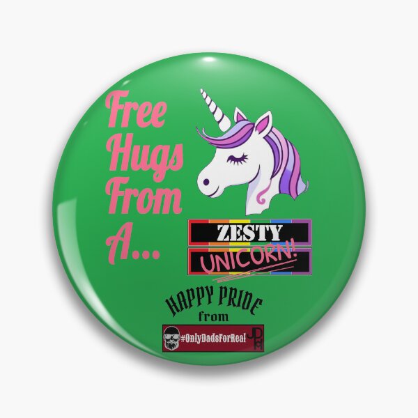 Item preview, Free Hugs Zesty Unicorn (Green) *More Colors Available in Collection designed and sold by OnlyDadsForReal.