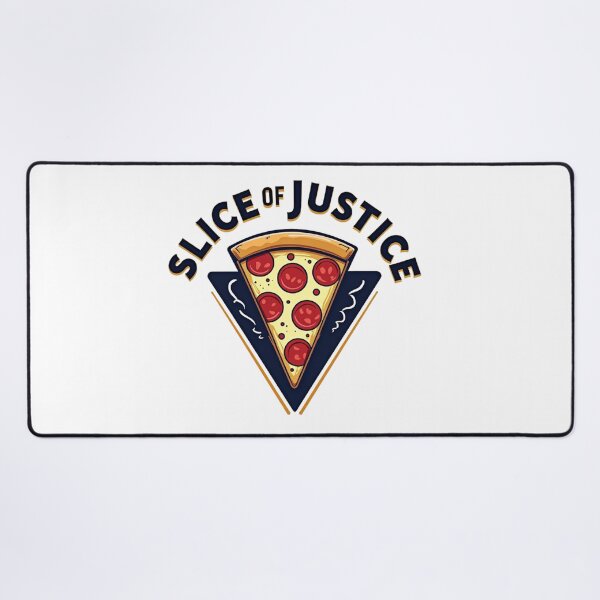 Item preview, Slice of Justice pizza illustration – Pepperoni slice in a triangle designed and sold by Prints by Mat.