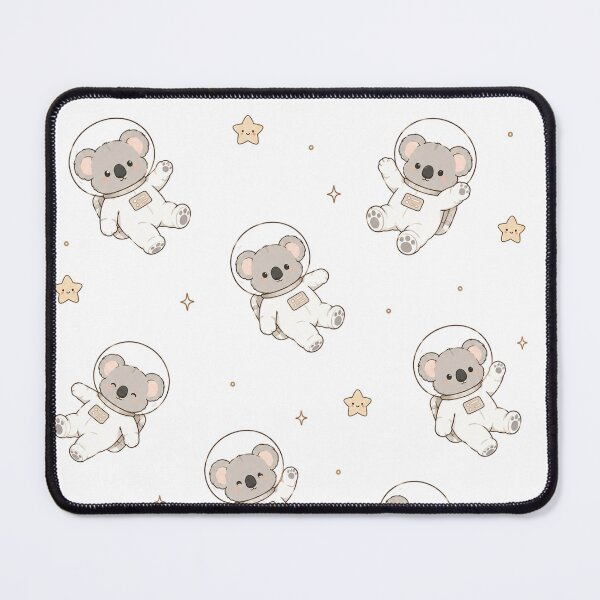 Item preview, Cozy Kawaii Space Koala Astronaut Seamless Pattern designed and sold by Seculinator.
