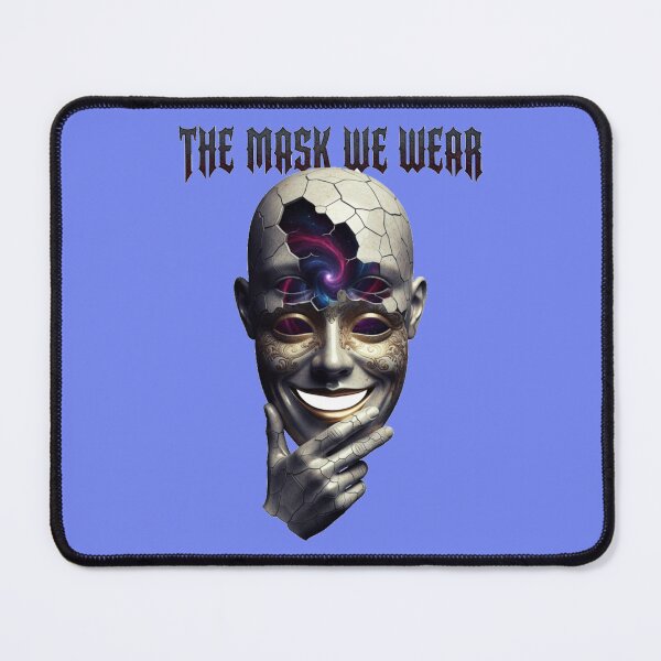 Item preview, The Mask We Wear – Surreal Cracked Venitian Mask Cosmic Galaxy Art designed and sold by puzzell.