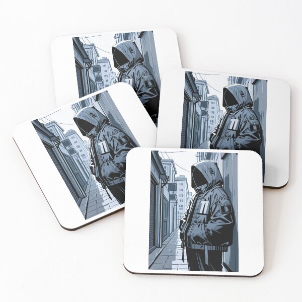 Item preview, Fashion - silhouet man parka hood designed and sold by AnimeShin.
