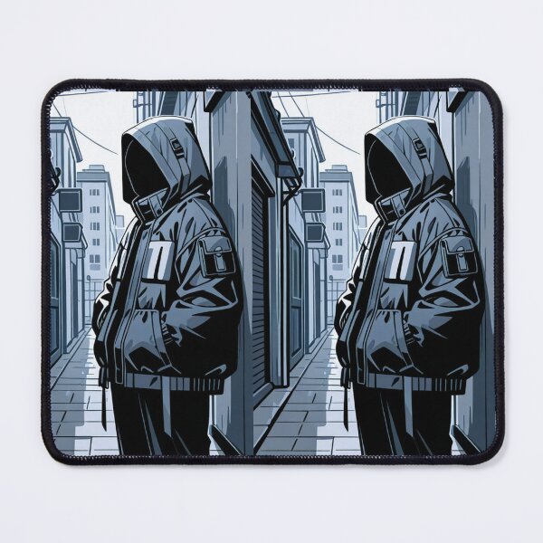 Item preview, Fashion - silhouet man parka hood designed and sold by AnimeShin.
